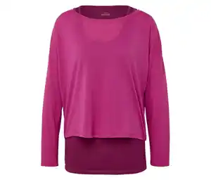 2-in-1-Sportshirt, fuchsia/beere