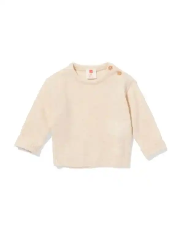 Bild 1 von Newborn-Pullover aus Merinowolle ecru
