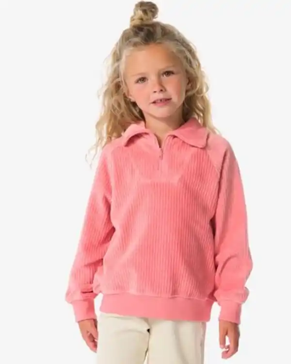 Bild 1 von Kinderpullover, Kord rosa