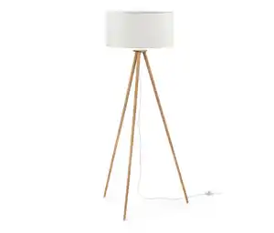 Dreibein-Stehleuchte aus Holz