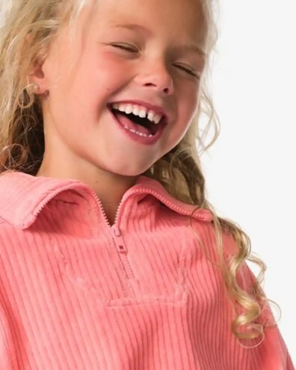 Bild 3 von Kinderpullover, Kord rosa