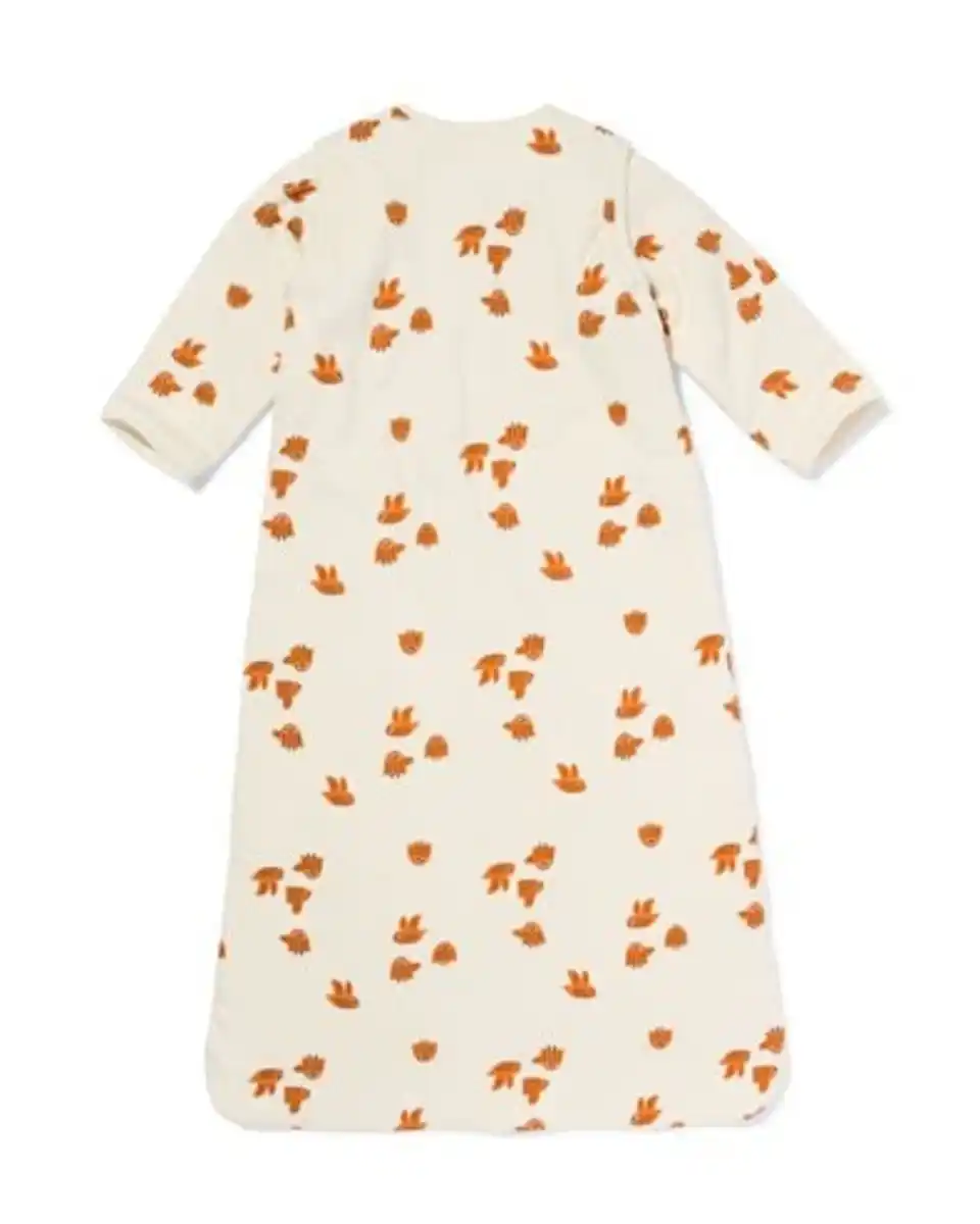 Bild 2 von Schlafsack mit abnehmbaren Ärmeln aus Baumwolle, 3,0 TOG, Eulen beige