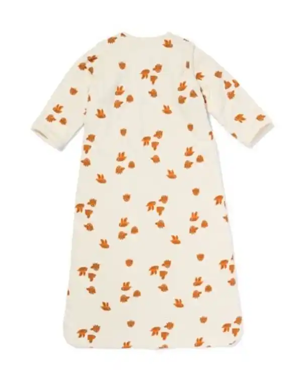 Bild 2 von Schlafsack mit abnehmbaren Ärmeln aus Baumwolle, 3,0 TOG, Eulen beige