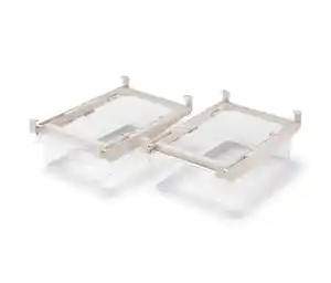 2 ausziehbare Kühlschrankkörbe