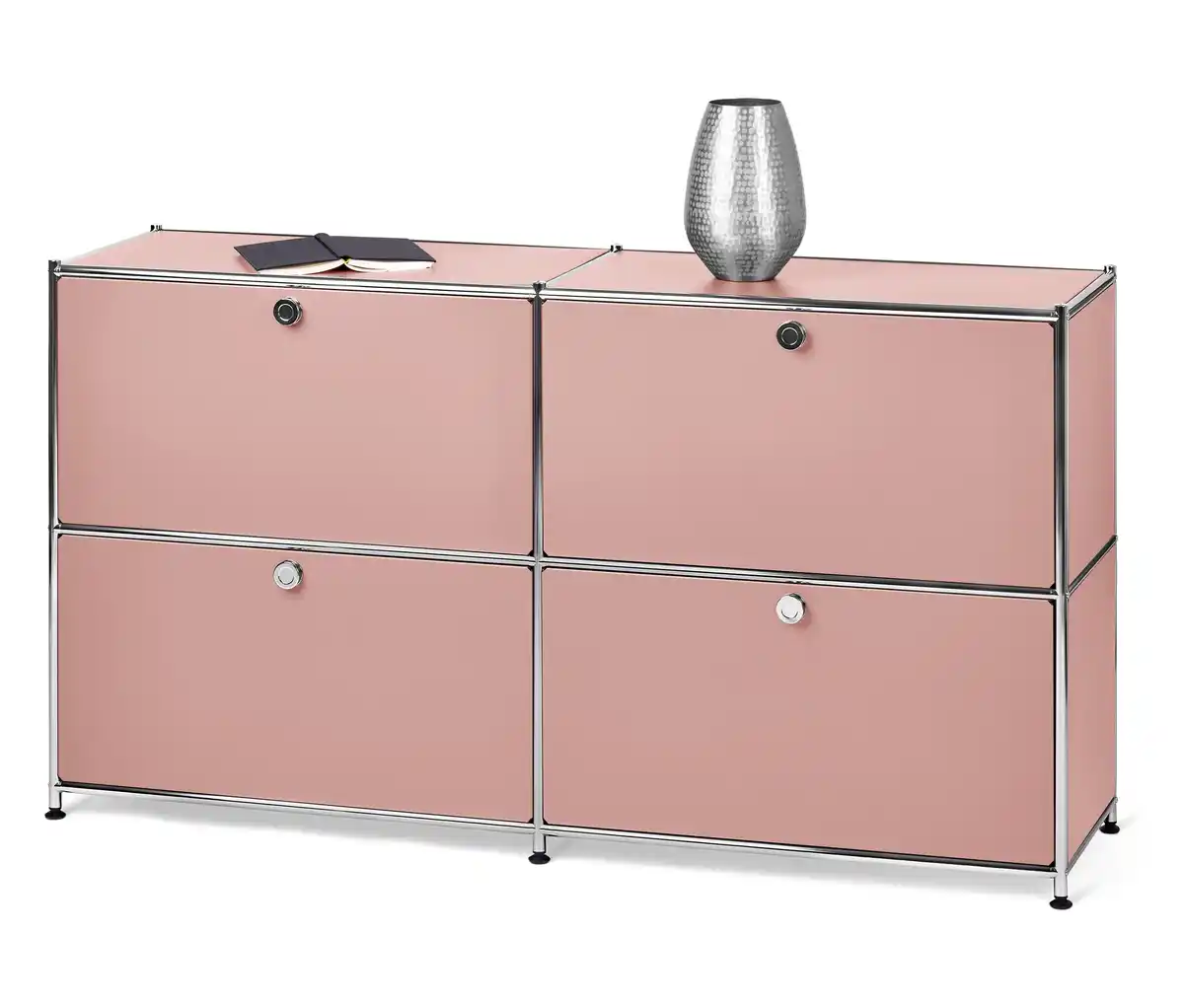 Bild 1 von Sideboard Metall »CN3« mit 4 Klappenfächern, altrosa