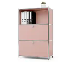 Kommode Metall »CN3« mit 2 Klappenfächern, altrosa