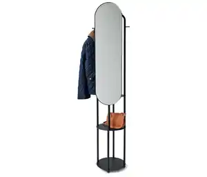Standgarderobe mit großem Spiegel