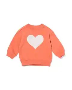Baby-Sweater mit Herzen rosa