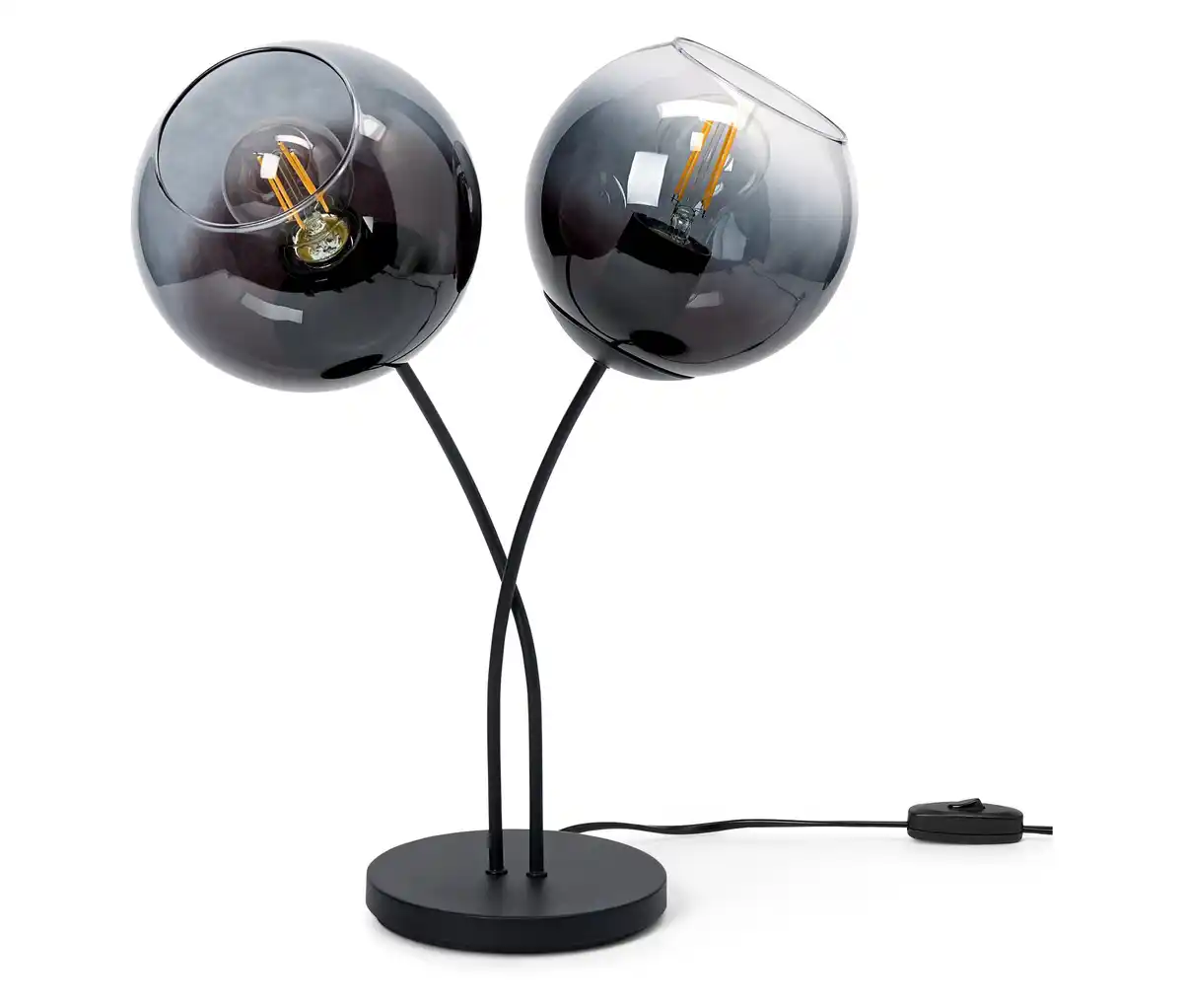 Bild 1 von Tischleuchte mit Schirmen aus Rauchglas