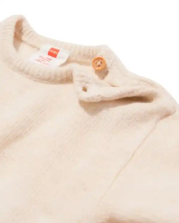 Bild 4 von Newborn-Pullover aus Merinowolle ecru