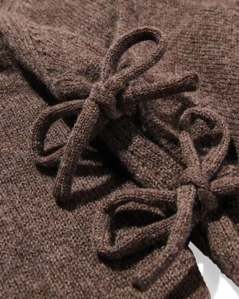 Bild 3 von Newborn-Strampler aus Merinowolle dunkelbraun