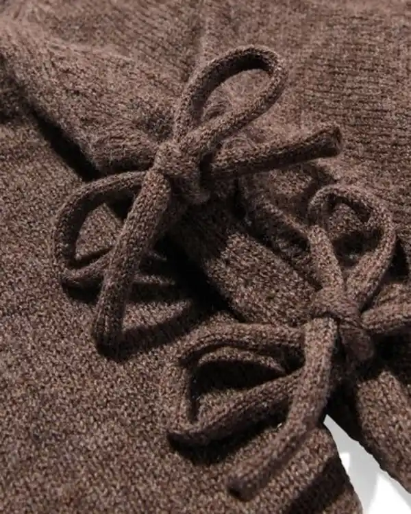 Bild 3 von Newborn-Strampler aus Merinowolle dunkelbraun