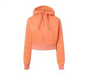Kurze Sport-Sweatjacke, orange