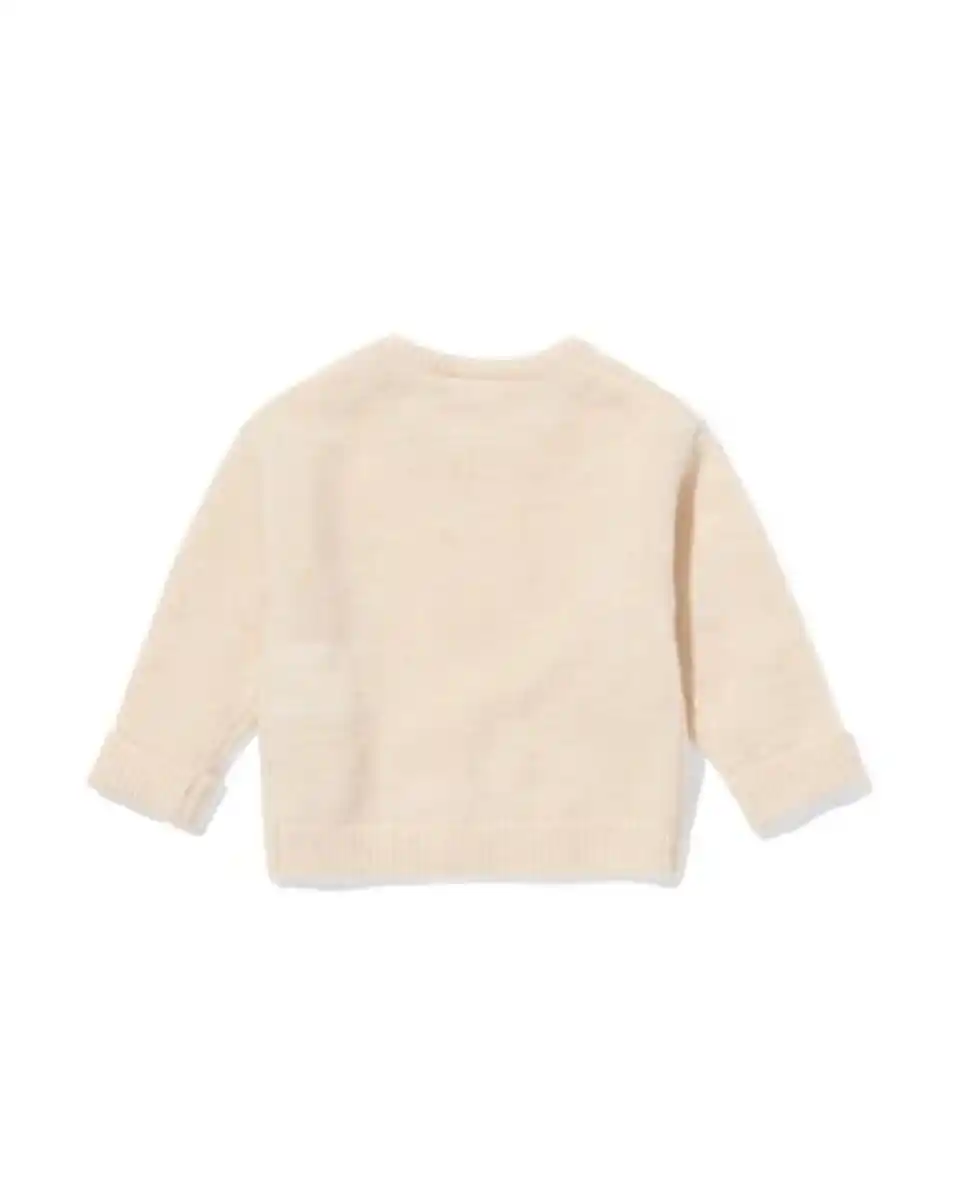 Bild 3 von Newborn-Pullover aus Merinowolle ecru