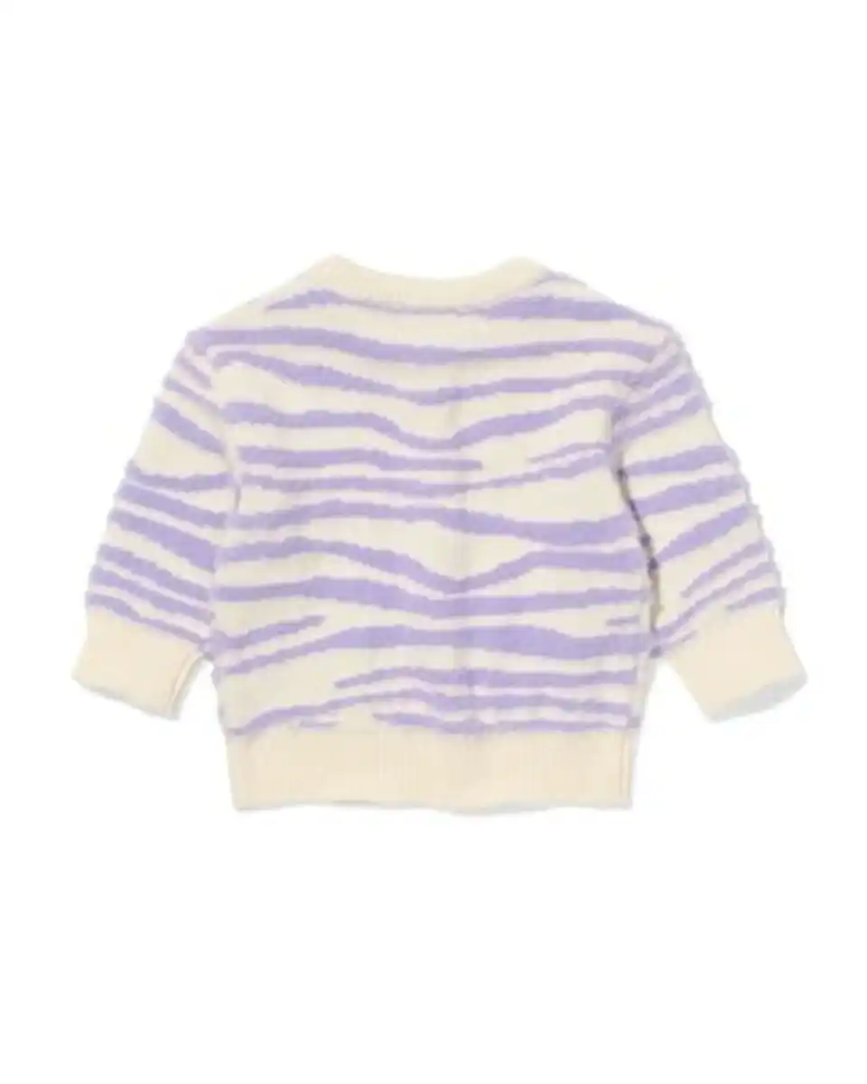 Bild 3 von Babypullover mit Zebra violett