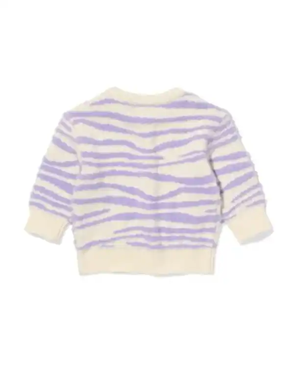 Bild 3 von Babypullover mit Zebra violett