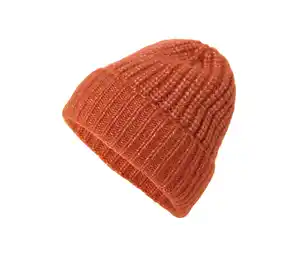 Strickmütze mit Wolle, orange