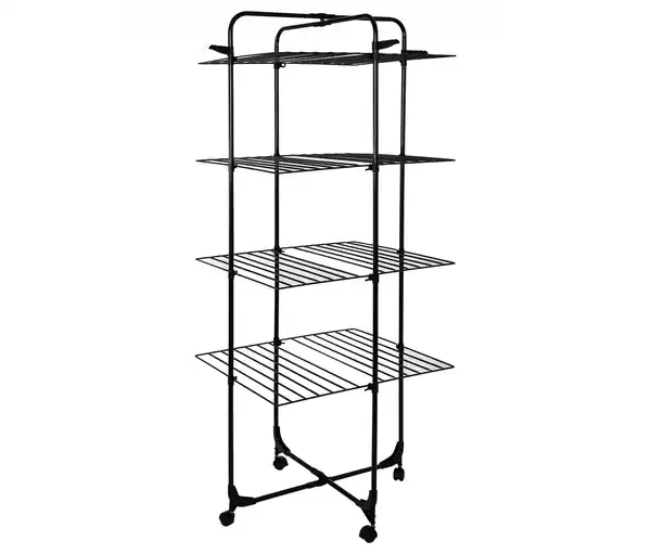 Bild 1 von Turmwäschetrockner »Paris«, 4-stufig, schwarz