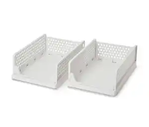 2 stapelbare Klappboxen, ausziehbar