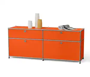 Sideboard Metall »CN3« mit 2 Klappenfächern und 2 Schubladen, orange