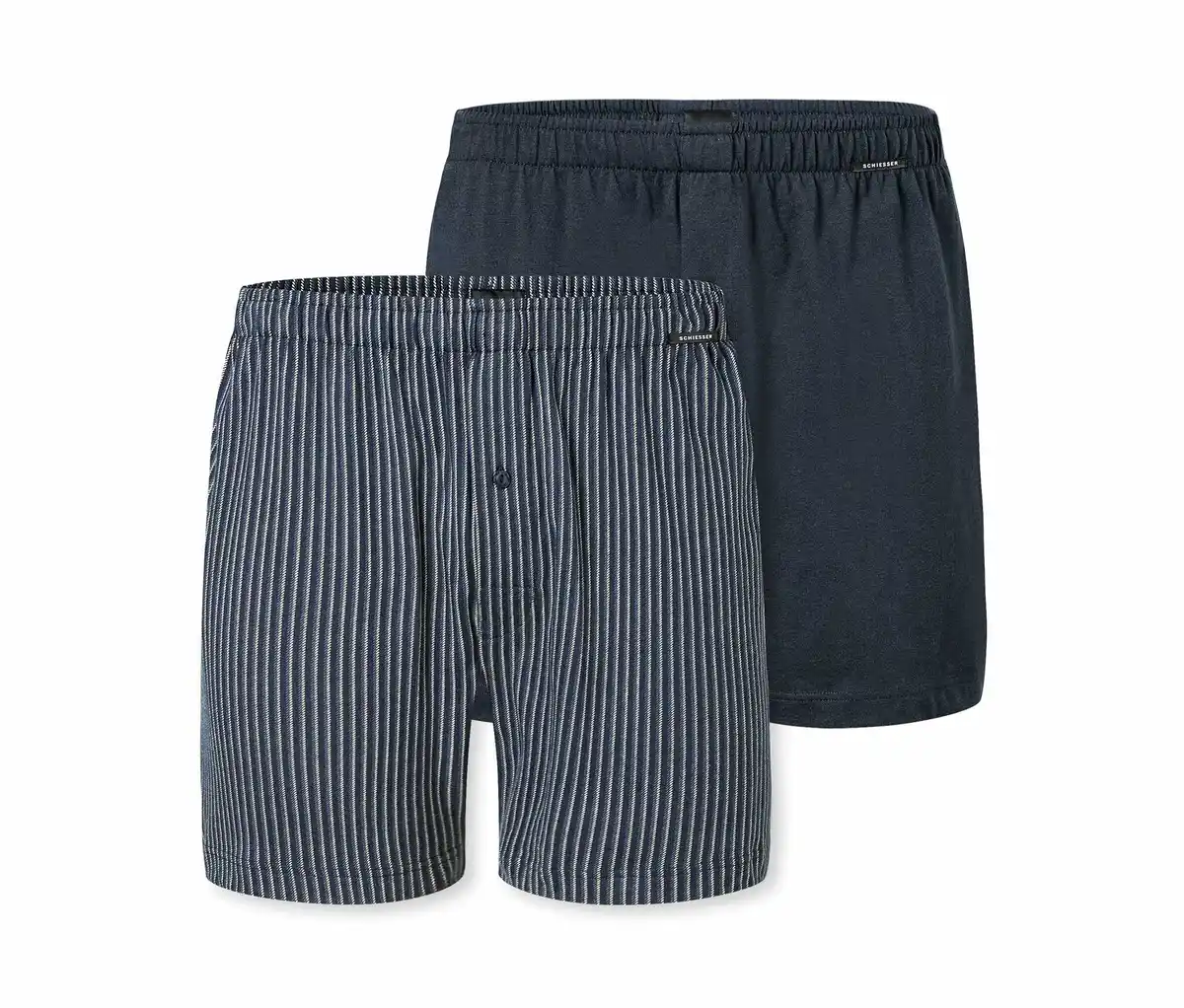 Bild 1 von 2 SCHIESSER Jersey-Boxer, blau gestreift