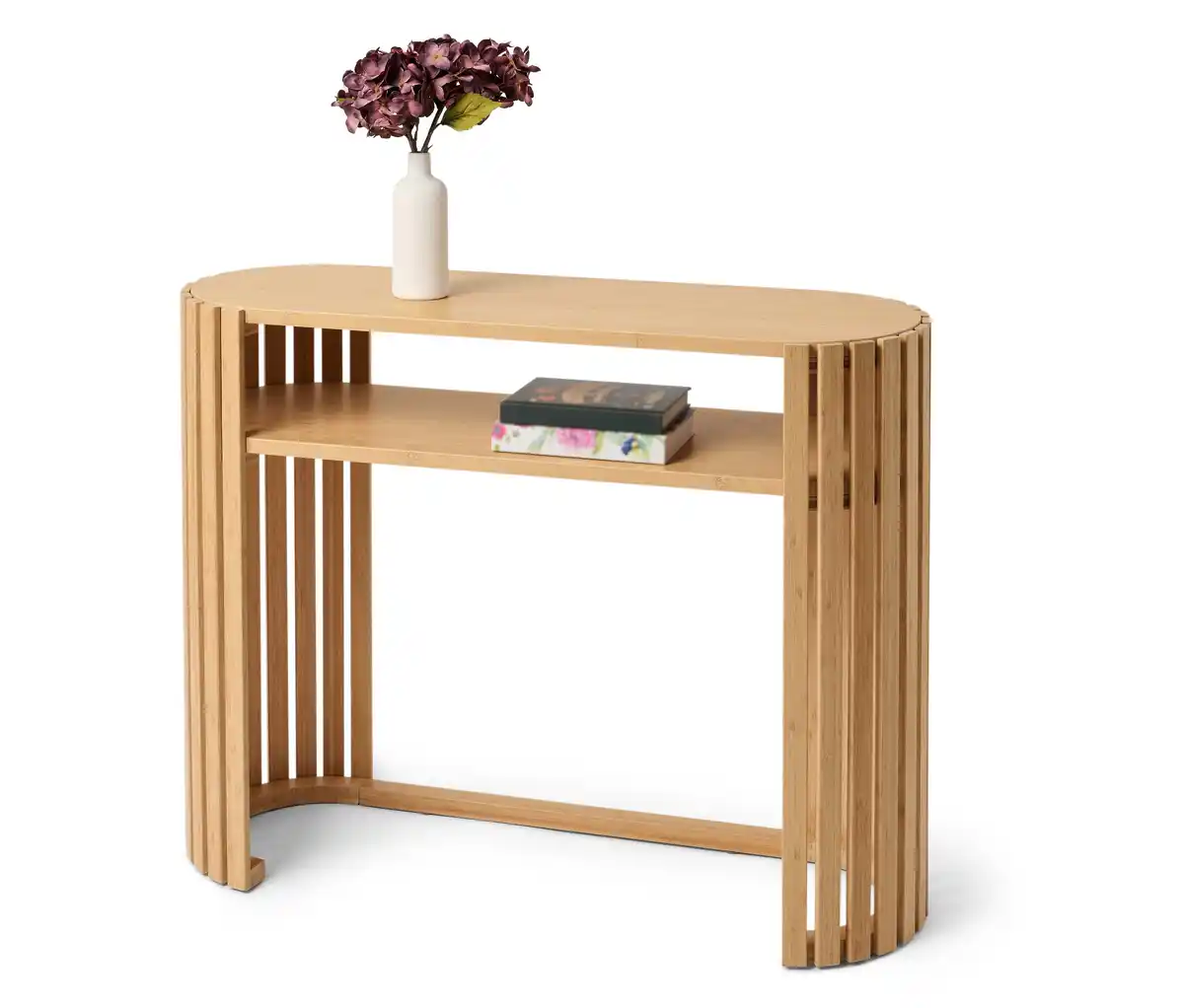 Bild 1 von Konsole »HOLT« aus Bambus mit Lamellenelmenten