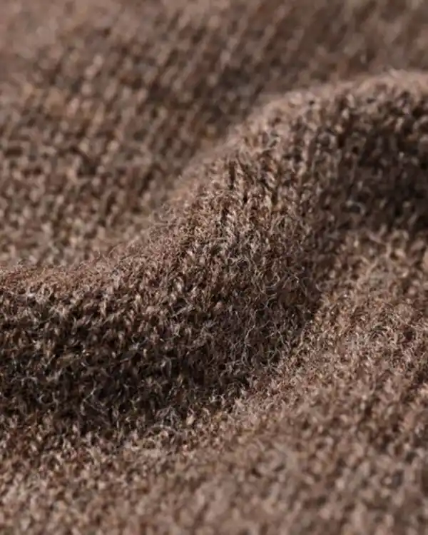 Bild 2 von Newborn-Pullover aus Merinowolle dunkelbraun