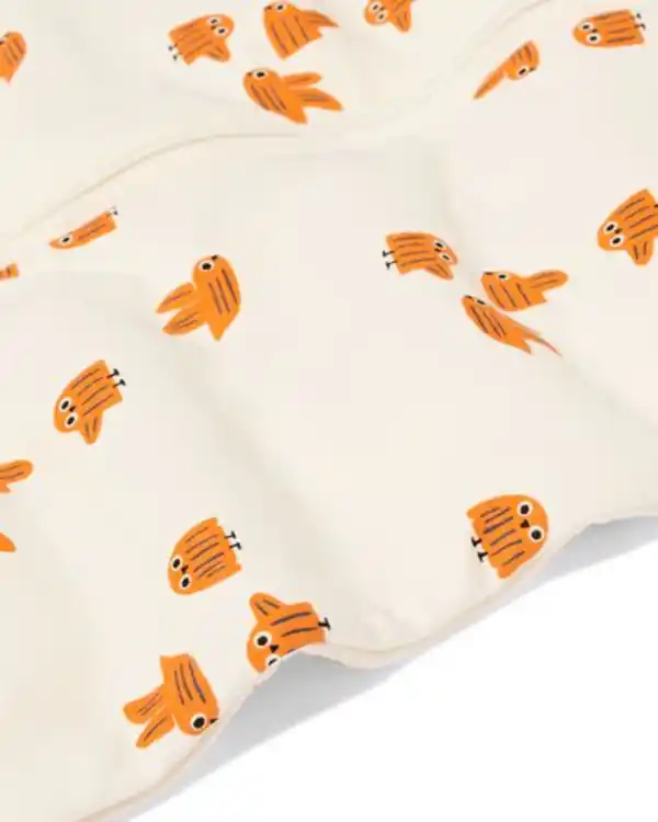 Bild 3 von Schlafsack mit abnehmbaren Ärmeln aus Baumwolle, 3,0 TOG, Eulen beige