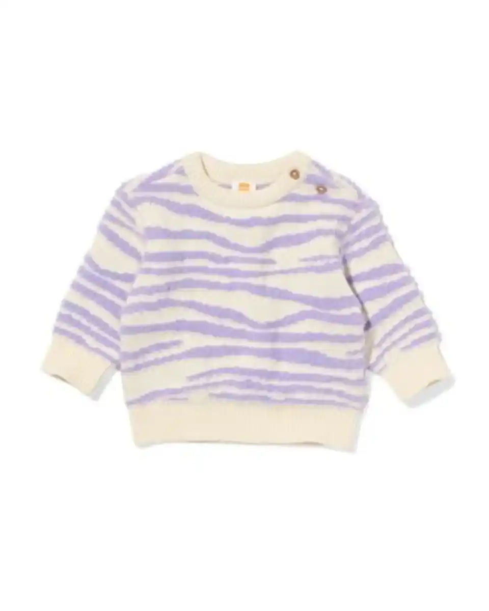 Bild 1 von Babypullover mit Zebra violett