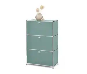Kommode Metall »CN3« mit 3 Klappenfächern, salbei