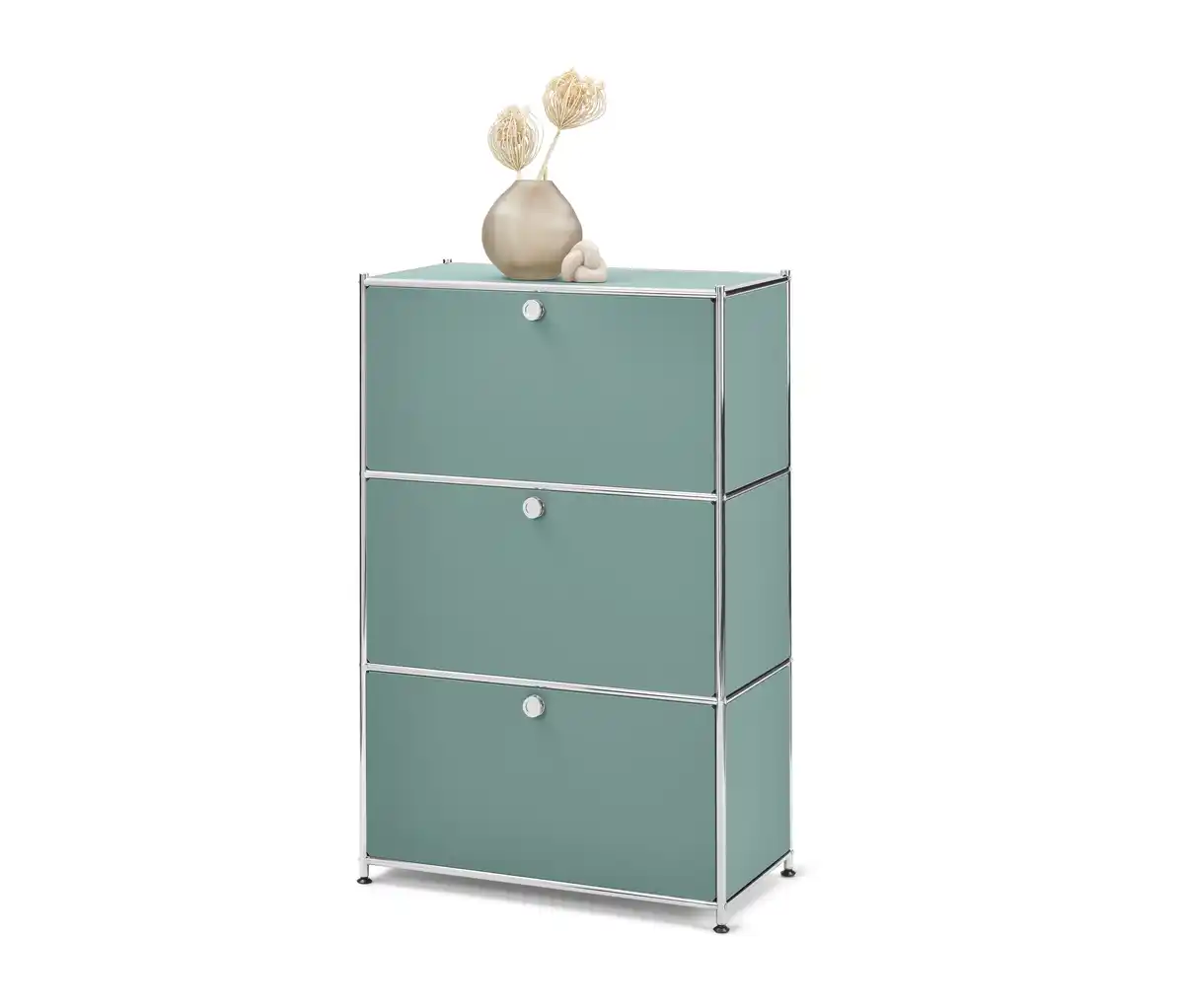 Bild 1 von Kommode Metall »CN3« mit 3 Klappenfächern, salbei