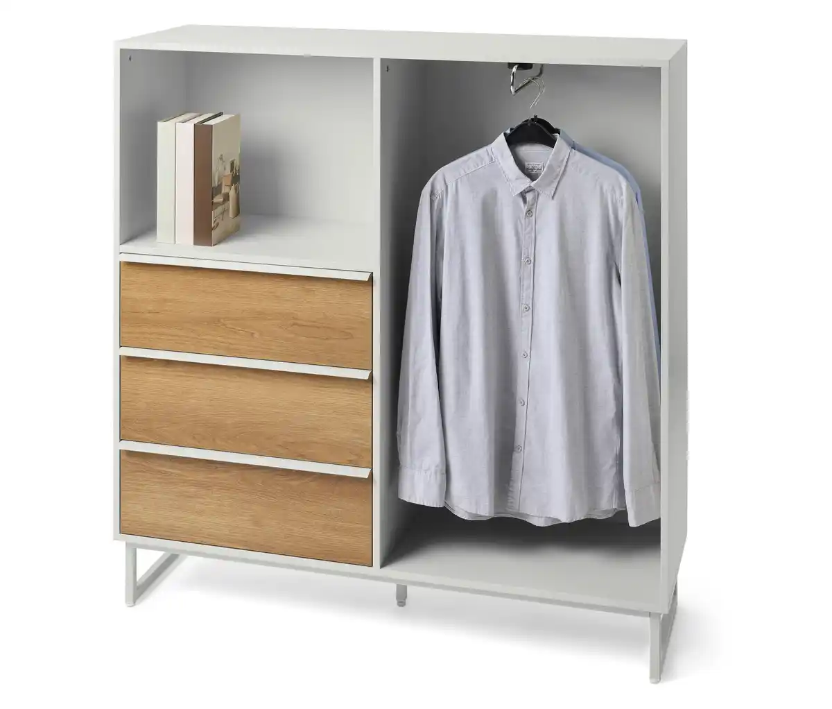 Bild 1 von Kommode »LEEG« mit 3 Schubladen und Kleiderstange