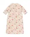 Bild 1 von Schlafsack mit abnehmbaren Ärmeln aus Samt, 3,0 TOG, Blumen beige