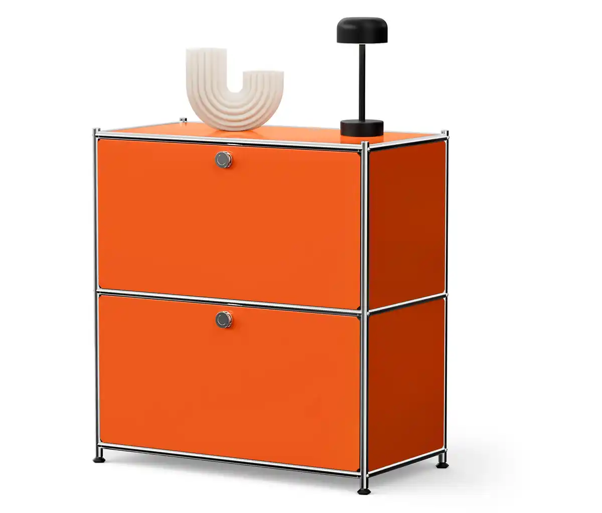Bild 1 von Sideboard Metall »CN3« mit 2 Klappenfächern, orange