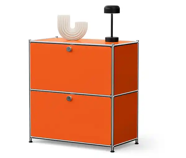 Bild 1 von Sideboard Metall »CN3« mit 2 Klappenfächern, orange