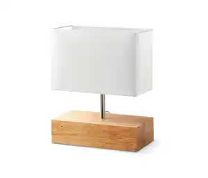 Tischleuchte mit Holzfuß