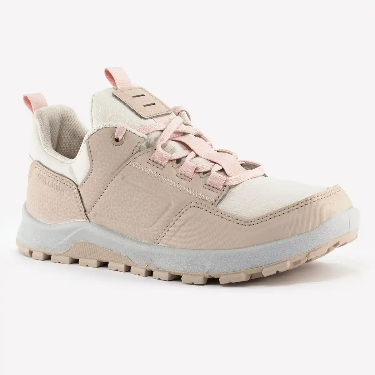Bild 1 von QUECHUA Wanderschuhe Kinder Grösse 35-38 niedrig mit Schnürung - NH500 Low beige/rosa