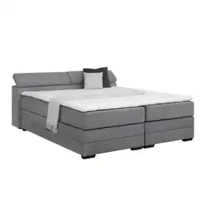 Boxspringbett Sevilla Grau ca. 180x200cm, Grau