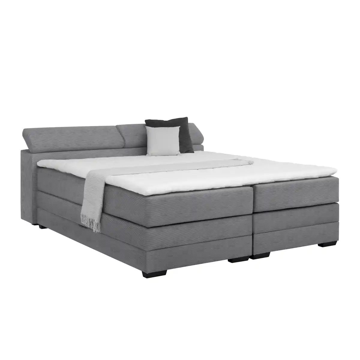 Bild 1 von Boxspringbett Sevilla Grau ca. 180x200cm, Grau