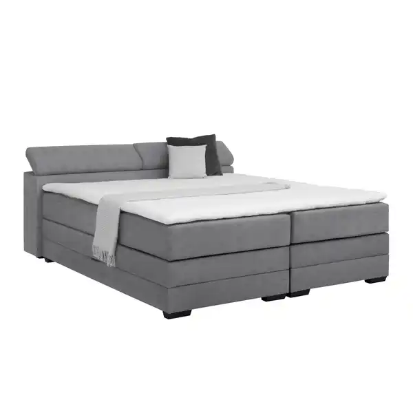 Bild 1 von Boxspringbett Sevilla Grau ca. 180x200cm, Grau