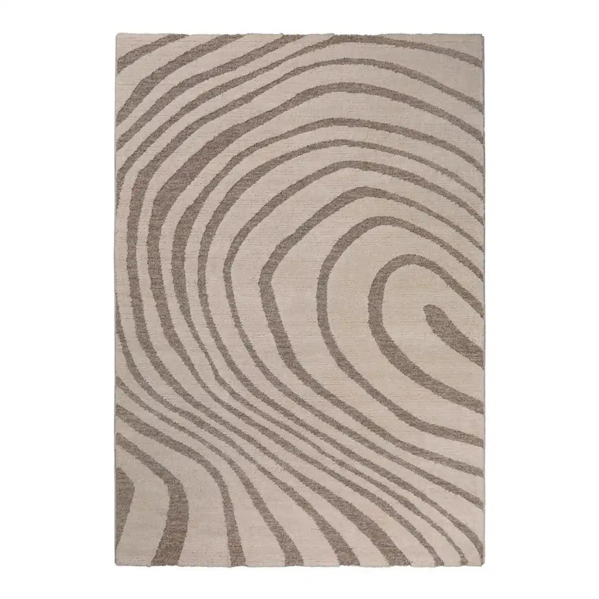 Bild 1 von Novel Webteppich Björn, Creme, Beige, Textil, Wellen, rechteckig, 140x200 cm, für Fußbodenheizung geeignet, in verschiedenen Größen erhältlich, pflegeleicht, Teppiche & Böden, Teppiche, Webtep