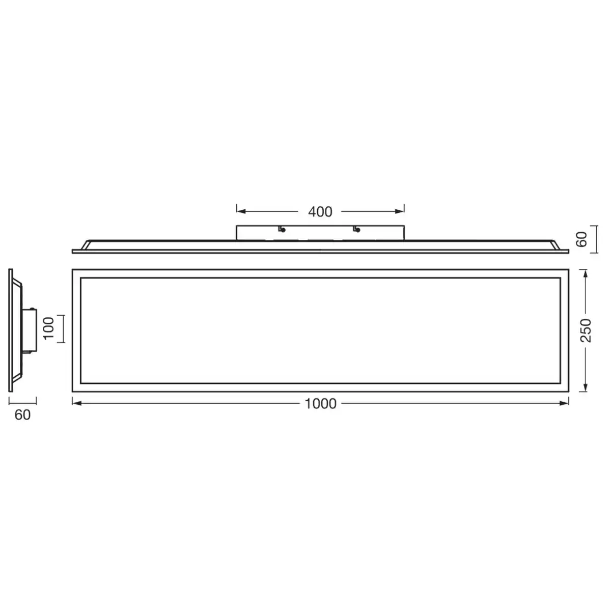 Bild 4 von Osram LED-Panelleuchte Essential Remote-CCT Weiß 100 cm x 25 cm