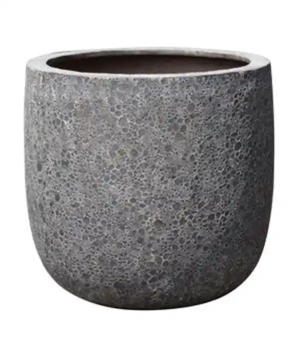 Bild 1 von Dehner Polystone-Topf Lava, rund, schwarz
