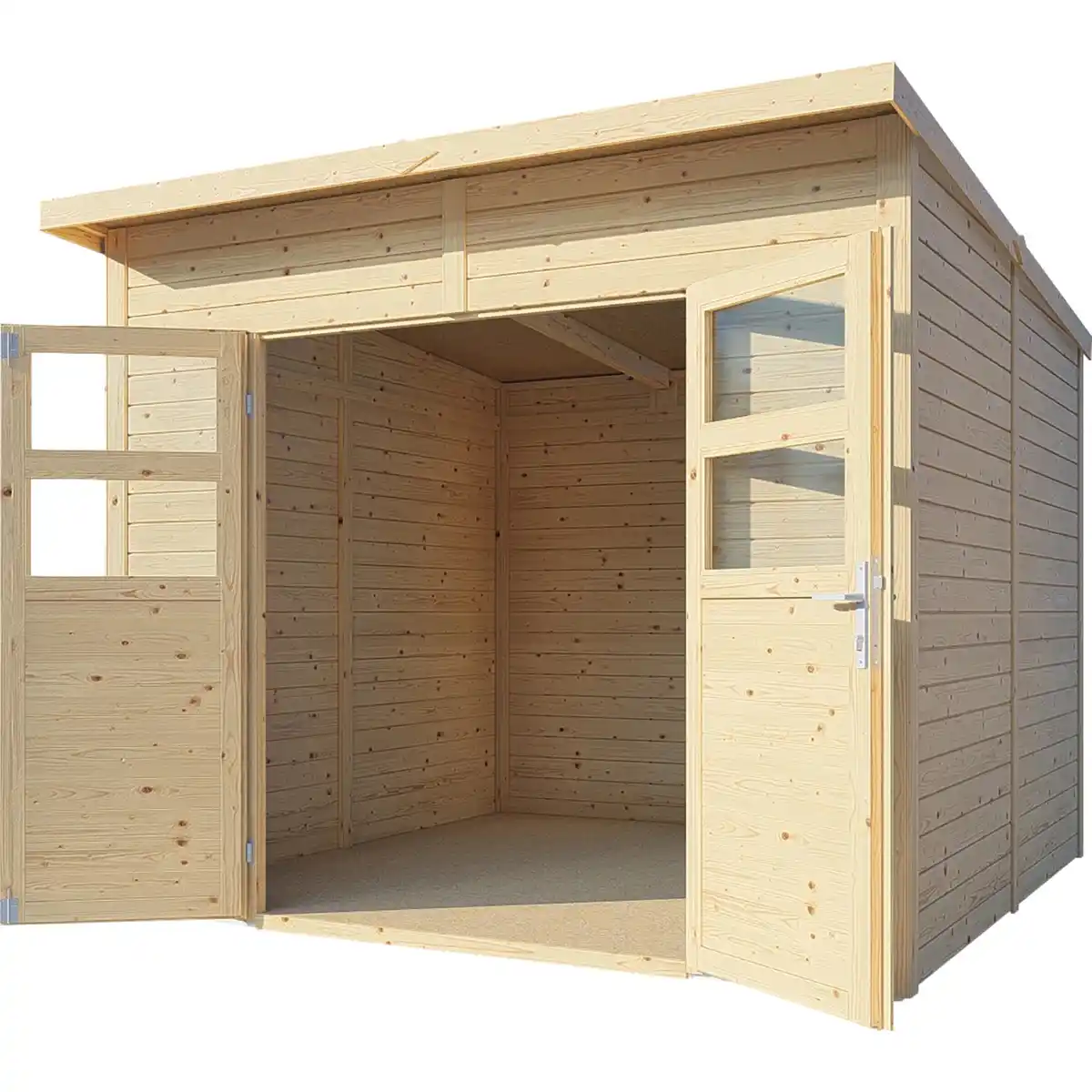 Bild 3 von Bertilo Holz-Gartenhaus Felix 245 cm x 239 cm Natur FSC®