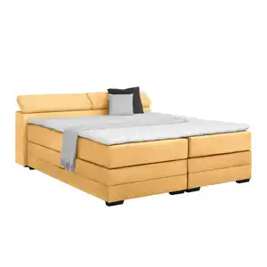 Boxspringbett Sevilla Senfgelb ca. 160x200cm, Senfgelb