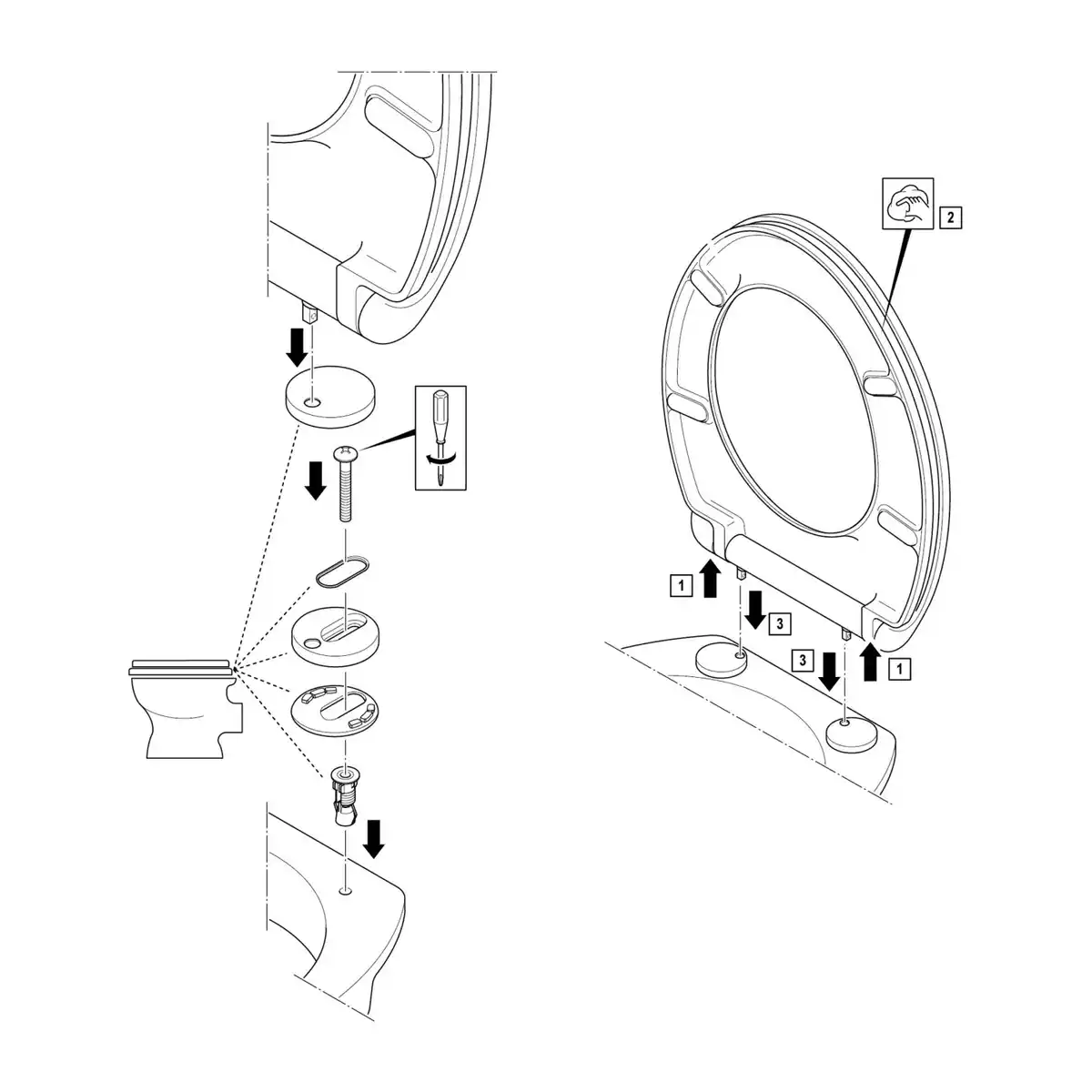 Bild 4 von baliv WC-Sitz Gada II mit Absenkautomatik Duroplast Weiß
