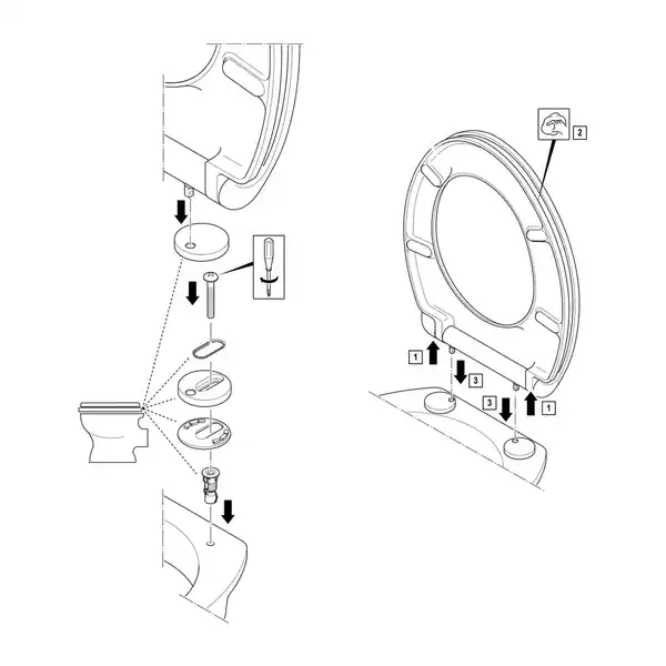 Bild 4 von baliv WC-Sitz Gada II mit Absenkautomatik Duroplast Weiß
