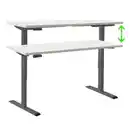 Bild 1 von Schreibtisch Office Edition Anthrazit/Weiß, Anthrazit, Weiß
