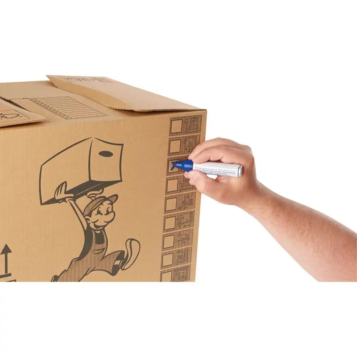 Bild 2 von Umzugskarton 37 l 41 cm x 31 cm x 30 cm Braun