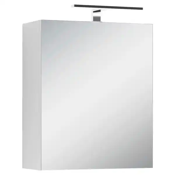 Bild 1 von Mid.you Spiegelschrank Spree, Weiß, Holzwerkstoff, 2 Fächer, 50x60x20 cm, FSC Mix, Soft-Close-System, Badezimmer, Badezimmerspiegel, Spiegelschränke